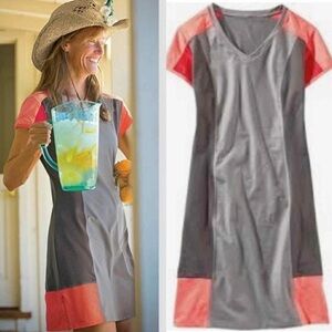 Title Nine Gidget Color Block Mini Coral Dress